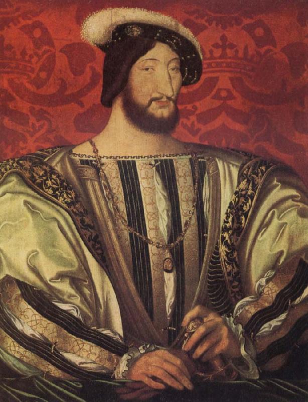 Jean Clouet Portrait of Francis I,King of France Sweden oil painting art